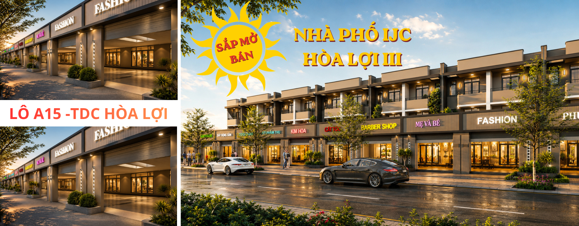MỞ BÁN NHÀ PHỐ KHU TÁI ĐỊNH CƯ HÒA LỢI  - LÔ A15