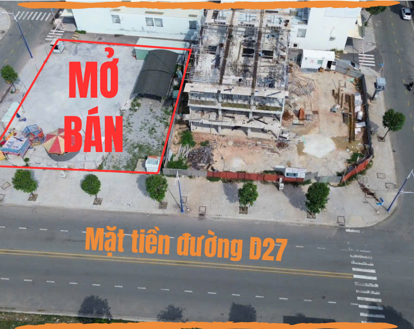 Đất nền mặt tiền đường D27 Hòa Lợi