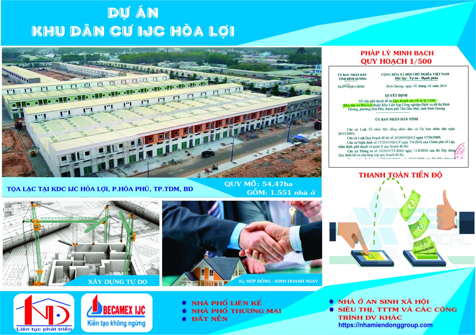 Đất nền mặt tiền đường D27 Hòa Lợi